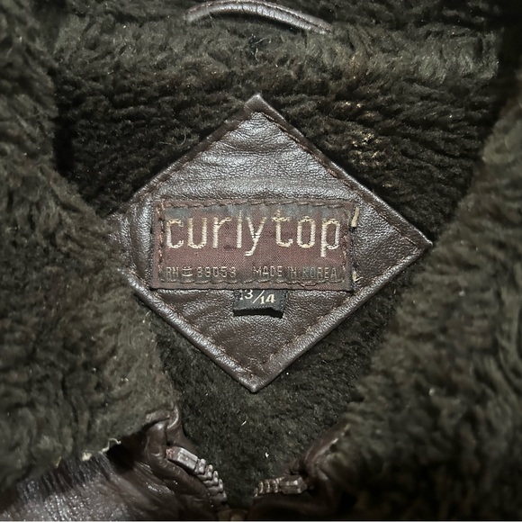 Brown Bombers Jacket by Curly Top. Size 13/14 looks new - Picture 2 of 2